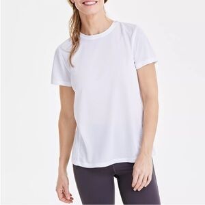 Ideology Women's Athletic Work Out White T-Shirt Small Gym